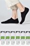 Pack of 6 Silicone-seamless Bamboo Sneaker (invisible) Socks