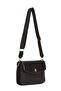 Women's Leather Long-Strap Hand and Shoulder Bag – Black - 3