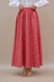 Red Little Floral Balloon Skirt - 5