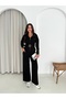 Modest Modal Tracksuit Set with Belt and Zipper, Stylish Casual Suit / Modest Modal Tracksuit Set - 2