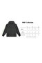 Unisex Basic Oversized Black Hoodie Sweatshirt - 5
