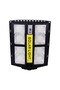 LED Solar Lamp, Rectangular Model, 500 W, Bibilel, Cold, Black - 6