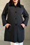 Women's Plus Size Mother's Long Knit Cardigan with Fur Collar - 4