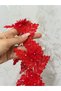100X10 cm Red Bead Embroidery Ribbon Sewing Accessory - 5