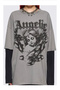 Gothic Angelic Black Sleeve Sweatshirt - 2