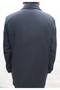 Men's navy blue oversized coat.