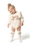 Baby Girl Romper Girls' Romper Birthday Party Wedding Dress Bow Long Sleeve Romper - 5