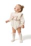 Baby Girl Romper Girls' Romper Birthday Party Wedding Dress Bow Long Sleeve Romper - 6