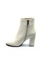 Desi Genuine Leather Orthopedic Heeled Women's Boots Beige - 4