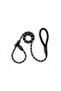 REFLECTIVE ROPE LEASH-COLLAR for dog (30 CM BLACK) - 6