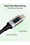 100W PD USB-C Fast Charging Coiled Cable with LED Display (2-in-1 A-to-C & C-to-C, 4ft) - 6