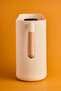 Lotus Nordic Bamboo Handle Glass Vacuum Thermos 1000 ml Cream - 5