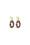 Natural stone amethyst earrings