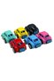 Vosvos 6-Piece Metal Pull and Drop Toy Car Mini Woswos Set of 6 Collectible 5 cm - 4