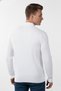 Men's White Slim Fit Polo Neck Knitwear Sweater - Soft Texture, Flexible and Stylish Look 2605305 - 3