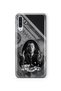Samsung Galaxy A70 Compatible Wolfie Patterned Transparent Phone Case