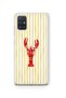Samsung Galaxy M51 Compatible Transparent Phone Case with Lobster Pattern