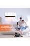 PTC Ceramic Wall Heater, LED Temperature Display, GWH28518-7.5 Hours Timer, 2200W Power, Remote Control, Temperature Control White - 6