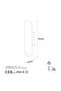 Cut Rustic Metal Tubular Single Wall Sconce with Tufts Black, Industrial Decorative Wall Lamp Cut11820 - 5