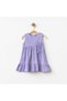 Girl's Cotton Dress Gift Baby Girl Bow Dress Purple/Natural/Water Green (6 Months–3 Years) - 4