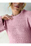 Spanish Sleeve Crew Neck Textured Knitwear Dress Is Suitable for M-L-Xl - 2