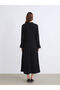 Vizyon New Season Plus Size Ruffled Stand Collar Knit Dress - 8