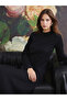 Quality Pieces from Çelebi Store Ruffled Upright Roba Collar Dress - 7