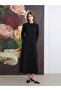 Quality Pieces from Çelebi Store Ruffled Upright Roba Collar Dress - 3
