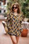 Yellow Color Floral Patterned Button Detailed Flannel Shirt - 2