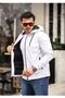 Men's Lined Waterproof Raincoat with Hooded Pockets - 3
