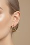 Steel Triple Flower Hoop Clip-On Women's Earrings I Karamaz Women's Steel Earrings - 3