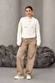 Viscose Cotton Fabric Double Pocket Hooded Sweatshirt - 7