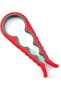 1pc Multifunctional 4-in-1 Jar Opener, Jar Gripper (Red)