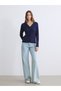 Polo Neck Women's Knitwear Cardigan - 2
