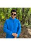 سويت شيرت رجالي ذو قصة فضفاضة خيوط من نوع O بغطاء رأس Kangaroo Pocket K بغطاء رأس