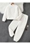 Plush Tracksuit Set White