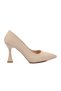 Beige Thin Long Women's Heeled Evening Dress Shoes 665127 Z - 2