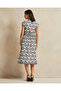 Women White Allover Belted Maxi Dress - 3