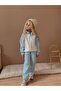 Girl's Color Block Zippered Sweatshirt Winter Set - 3