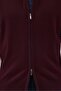 Double Zippered Woolen Burgundy Knitwear Cardigan - 6