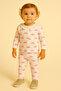 Baby Girl Set Long Sleeve Cotton with Ruffled Collar 0-6 Months - 4