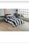 Single Fan Pattern Duvet Cover Set + 1 Pillow Case - 2