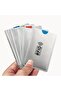 قطعتان من واقي بطاقات الهوية والائتمان الآمنة فائقة النحافة المانعة لتقنية RFID