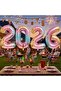 لافتة ترحيب من متجر ميني بارتي لعام 2026 مصنوعة من الفويل بطول 80 سم - 3