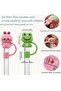 1 Piece Stanl. Straw Stopper Silicone Cover, for Thermoses 30&40oz Shaped Straw Sleeve for 10mm Diameter - 6
