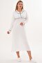 Mecit 6334 Ecru Women's Nightgown and Robe Set - 4