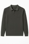 Men's Black Collared Knitwear Men's Knitwear Sweater Collared Men's Sweater - 2