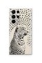 Samsung Galaxy S22 Ultra Compatible Leopard Pattern Transparent Phone Case