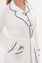 Mecit 6335 Ecru Women's Dressing Gown Nightgown Pajamas 4-Piece Set - 7