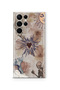 Samsung Galaxy S24 Ultra Compatible Transparent Phone Case with Heart and Butterfly Collage Pattern